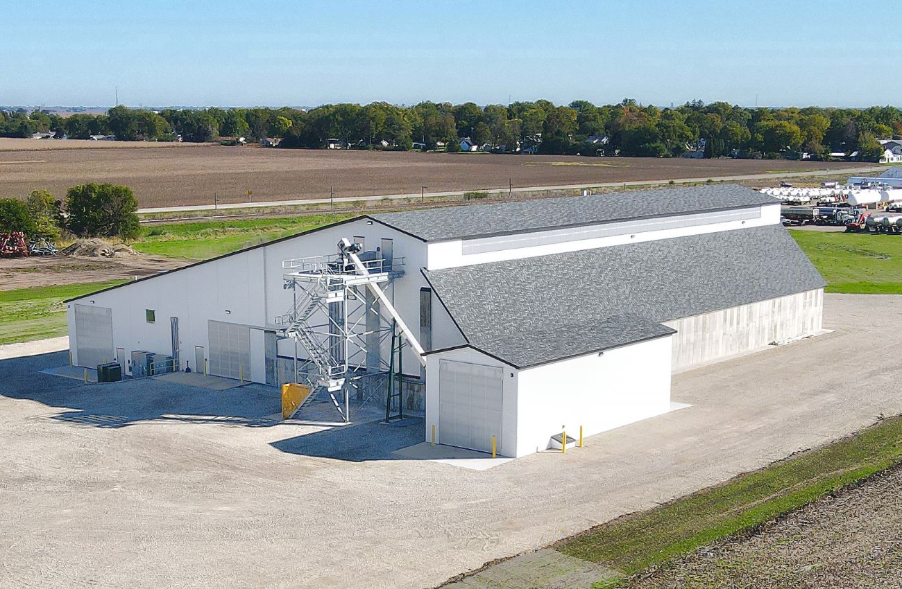 Dry Fertilizer Storage Building at Conserv FS Waterman, Illinois