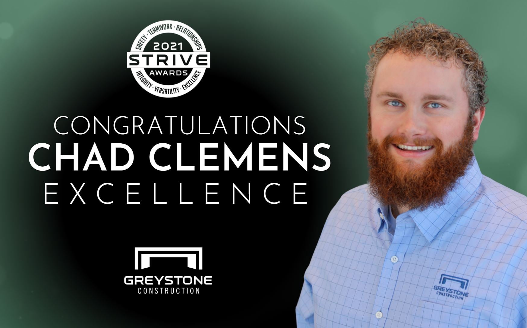 2021 STRIVE Award - Excellence - Chad Clemens