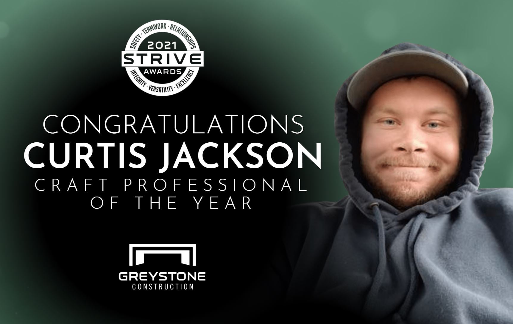 2021 STRIVE Award - Craft Professional of the Year - Curtis Jackson