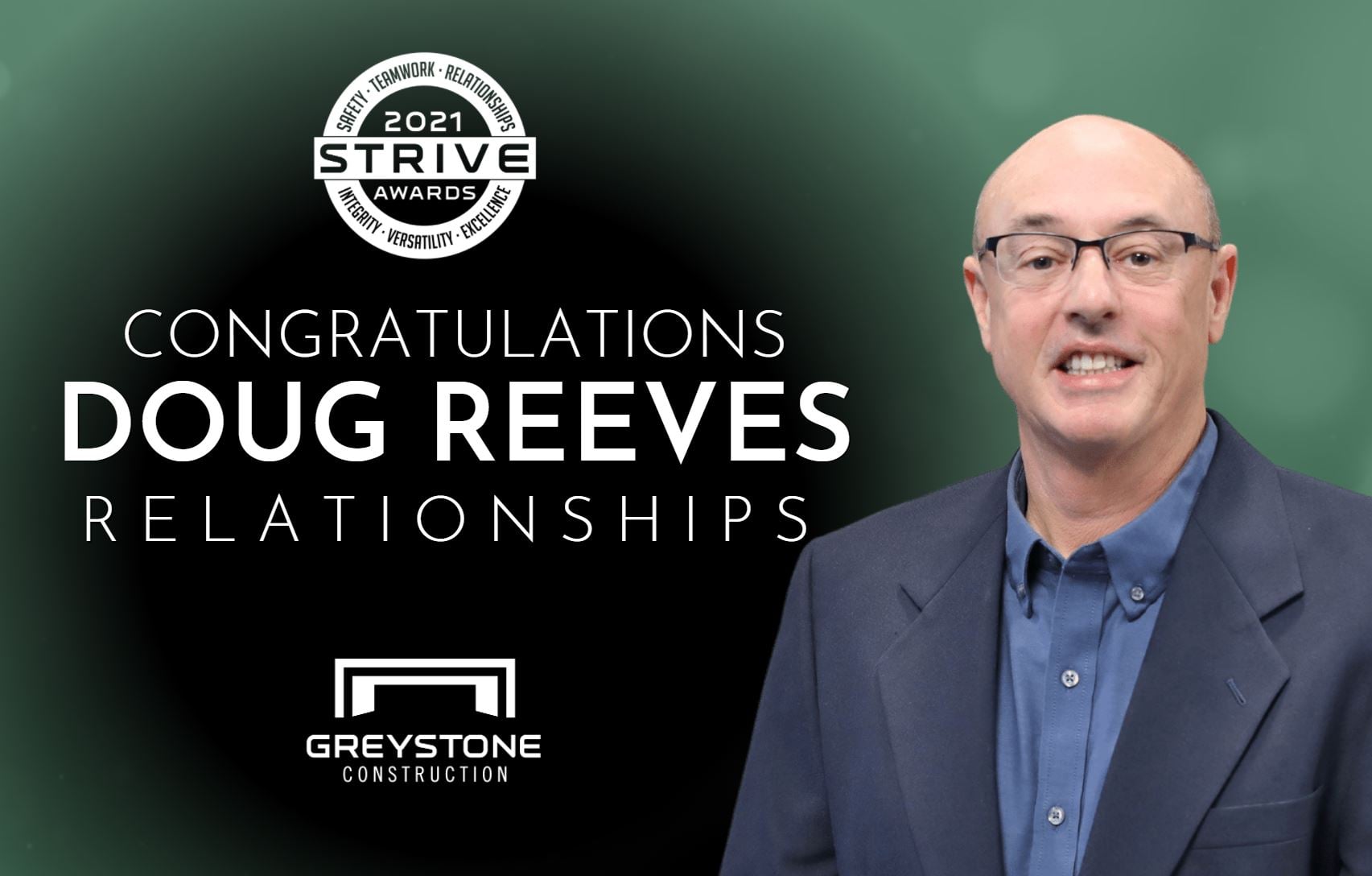 2021 STRIVE Award - Relationships - Doug Reeves