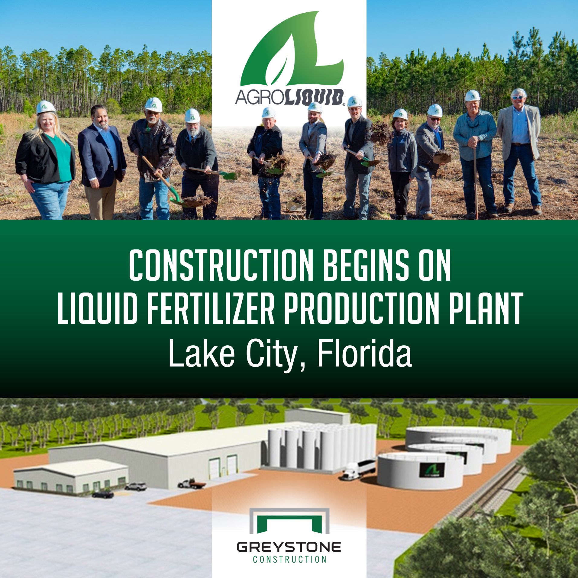 Liquid Fertilizer Production Facility Groundbreaking 