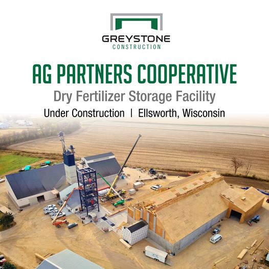 progress at ag partners dry fertilizer building