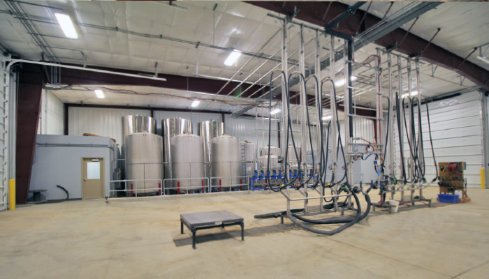 chemical storage building and liquid fertilizer loadout