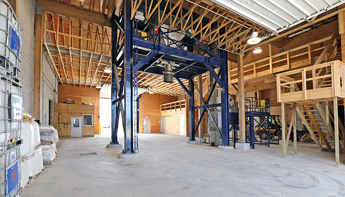 dry fertilizer storage building plant