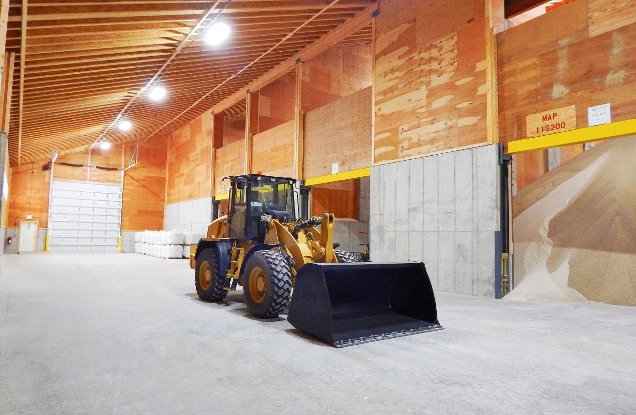 Dry Fertilizer Storage Building for CHS | St. Charles, MN | Greystone Construction
