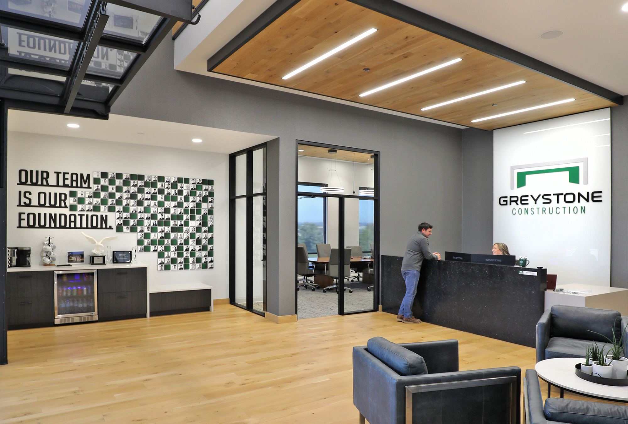 Greystone Construction Office Building Reception