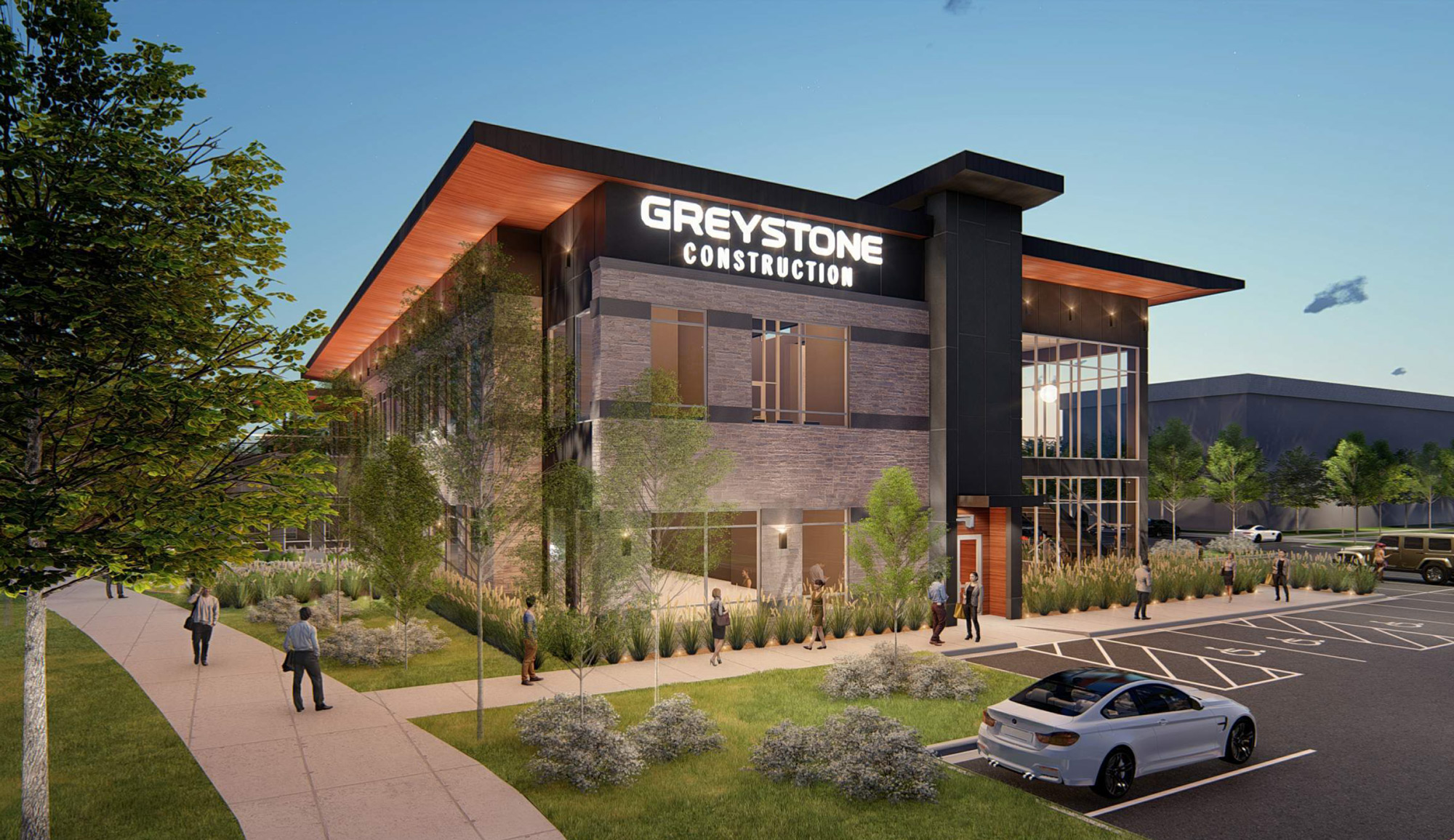 Greystone Construction office rendering