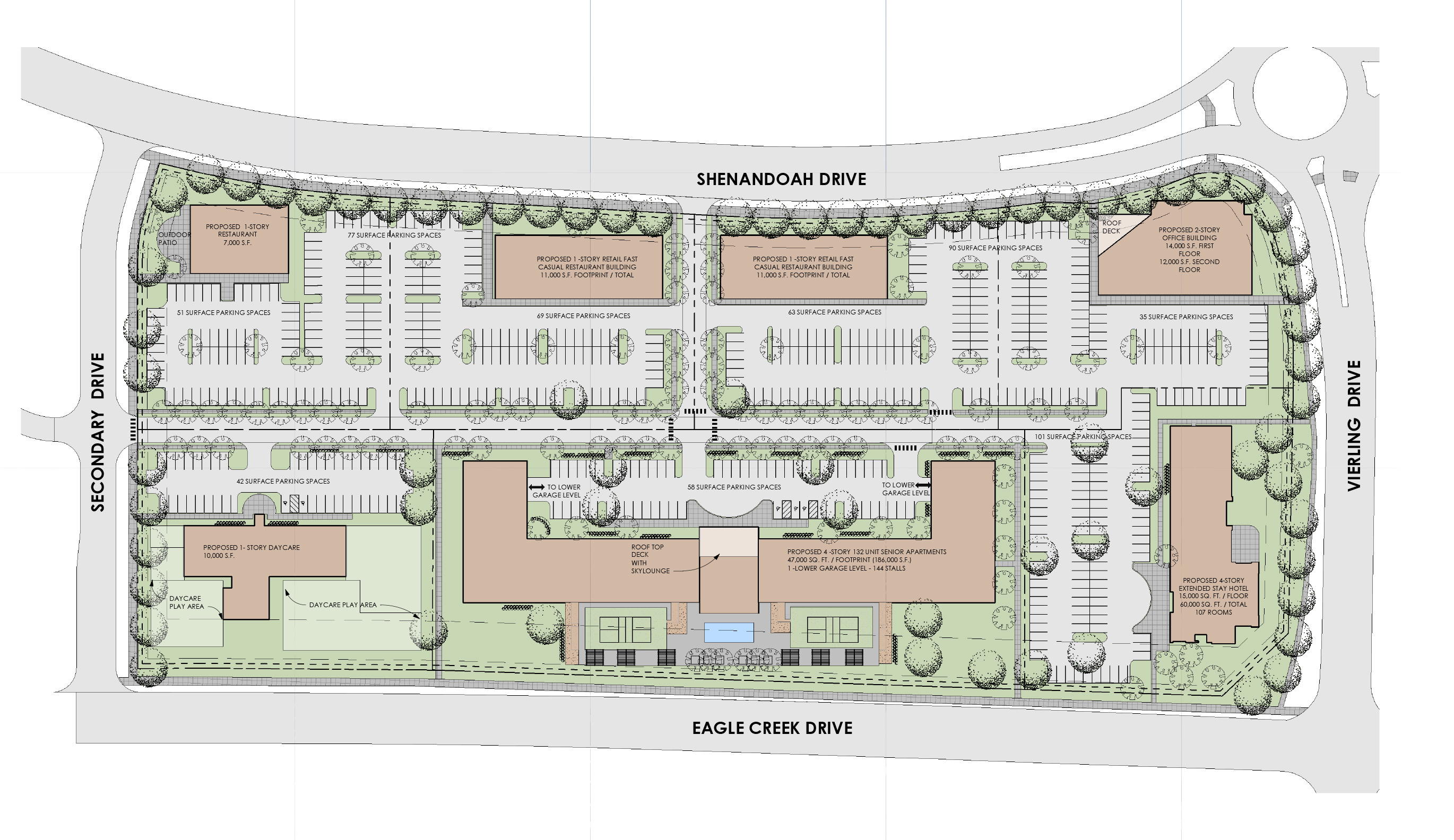 Site layout of Canterbury Park and Greystone partner on Shakopee development