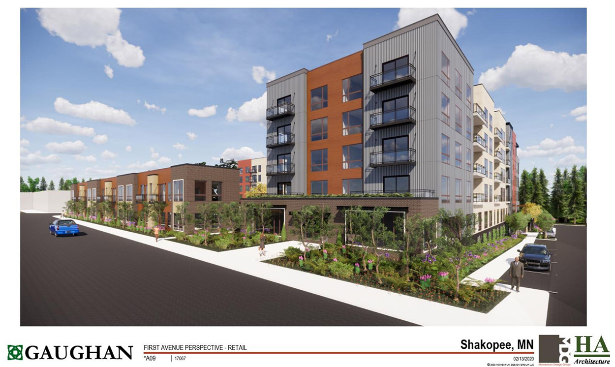 Rendering of Shakopee Flats Apartments