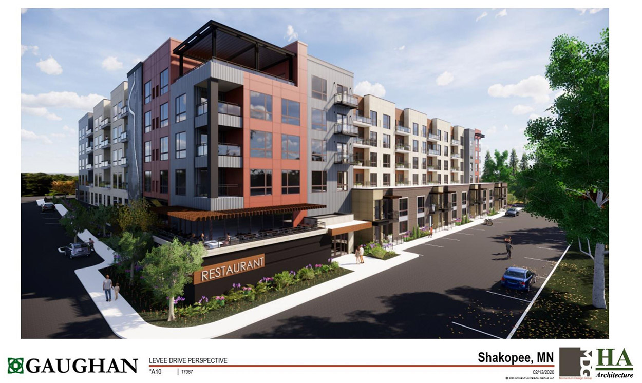 Rendering of Shakopee Flats Apartments