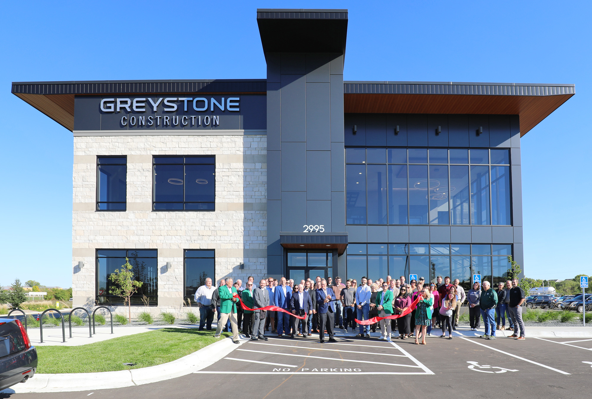 Ribbon Cutting hosted by Shakopee Chamber for Greystone Construction headquarters