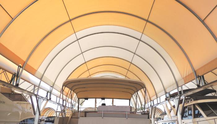 Boat Canopy Inside View 