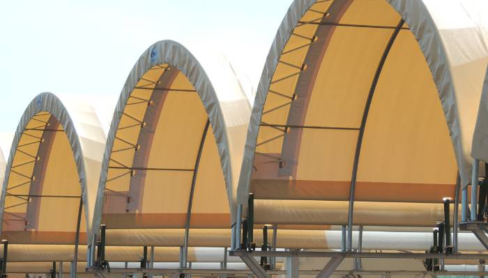 Hoop shade structures for marine watercraft 